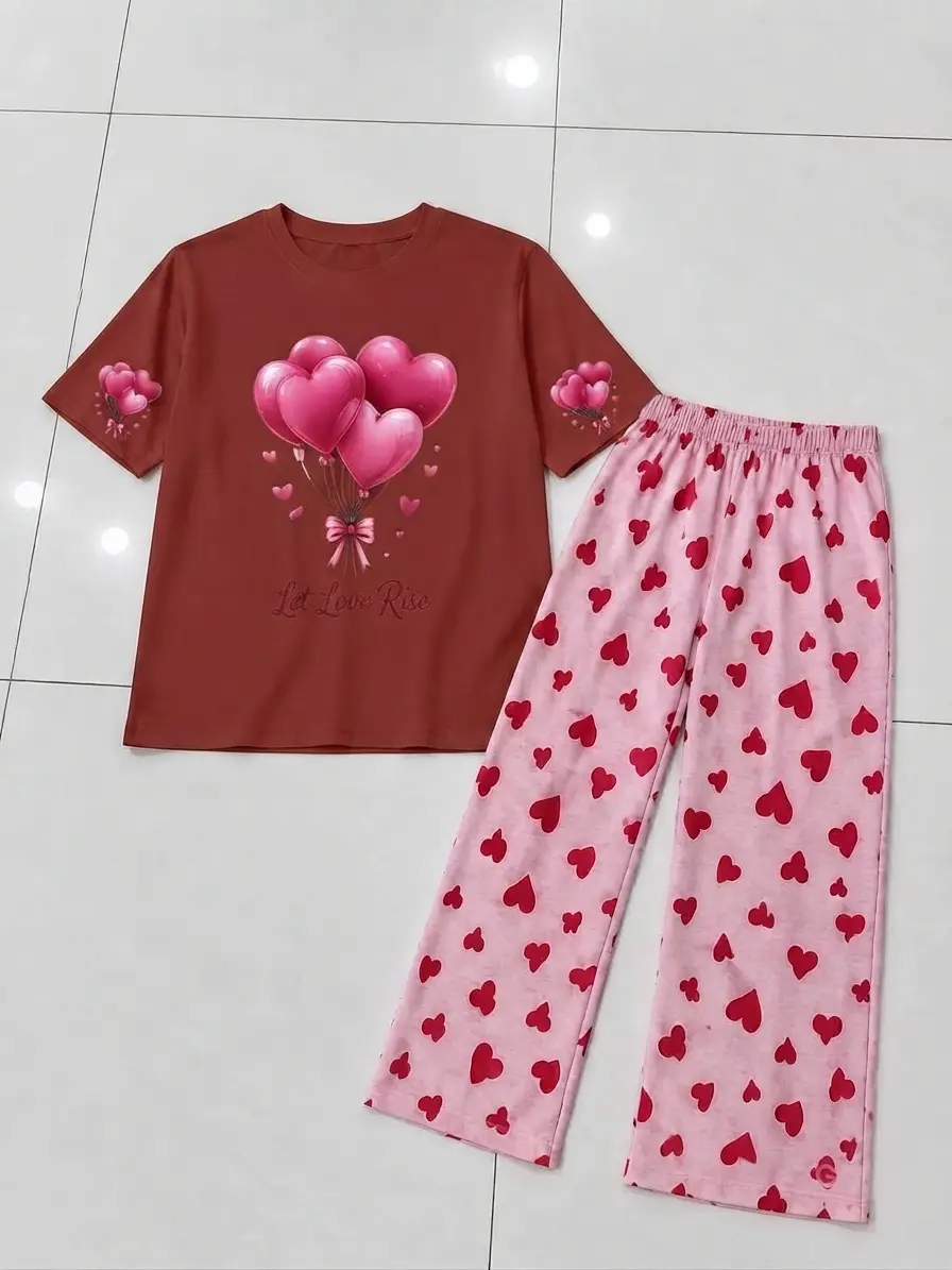 2 Pcs Women's Stitched Cotton Jersey Printed Night Suit