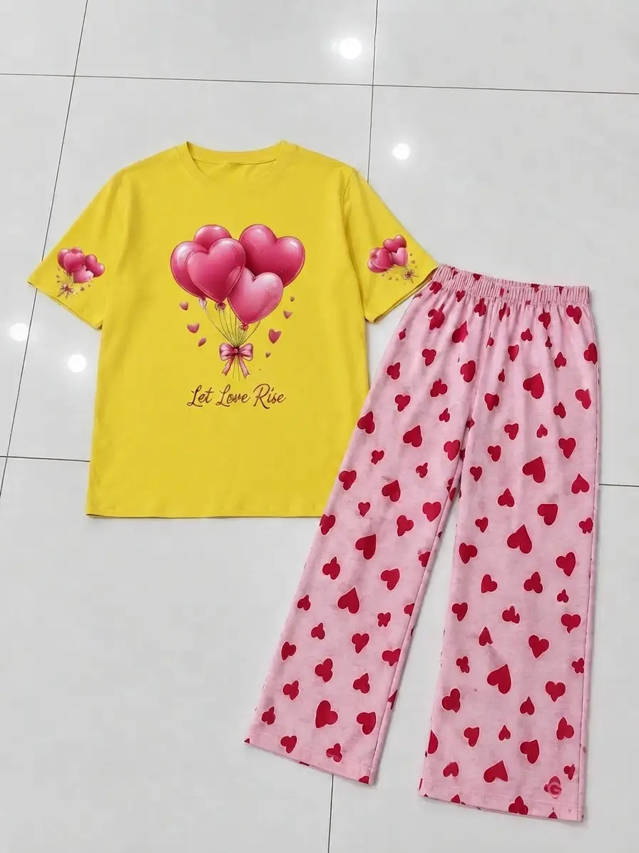 2 Pcs Women's Stitched Cotton Jersey Printed Night Suit