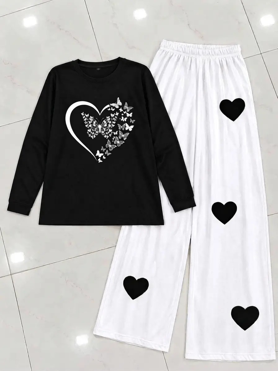 2 Pcs Women's Stitched Cotton Jersey Printed Night Suit