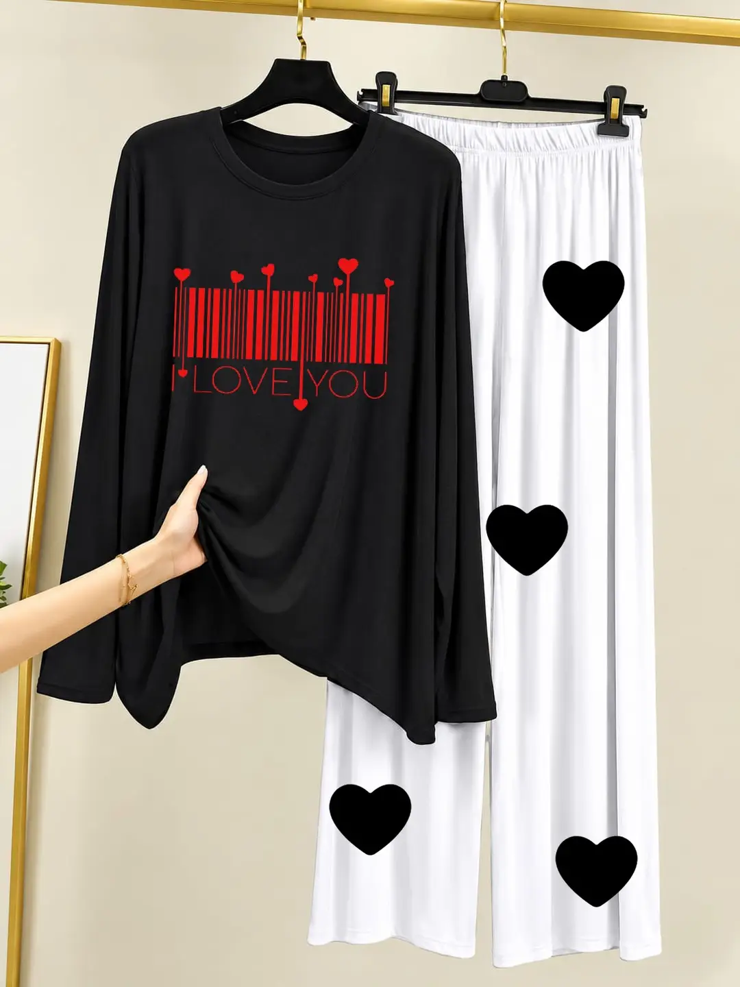 2 Pcs Women's Stitched Cotton Jersey Printed Night Suit