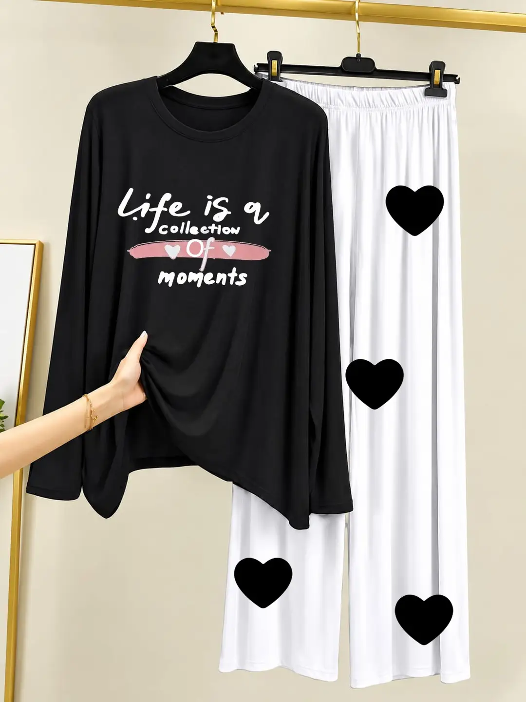 2 Pcs Women's Stitched Cotton Jersey Printed Night Suit