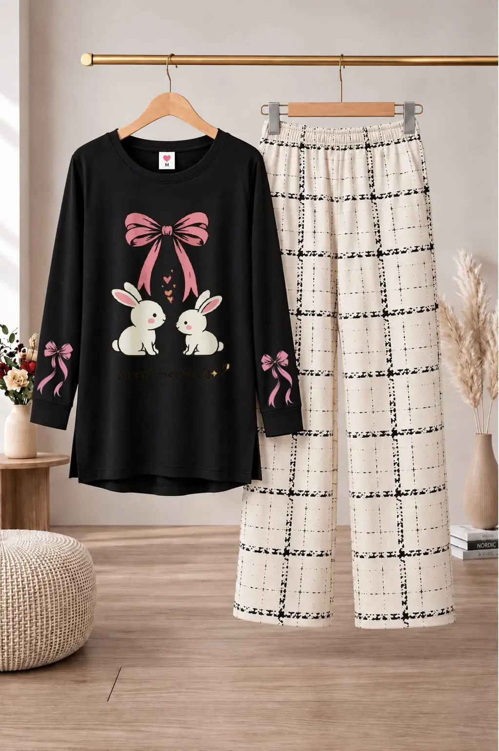 2 Pcs Women's Stitched Cotton Jersey Printed Night Suit