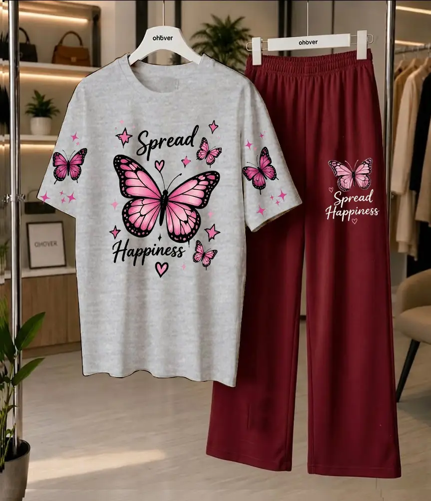 2 Pcs Women's Stitched Jersey Printed Night Suit