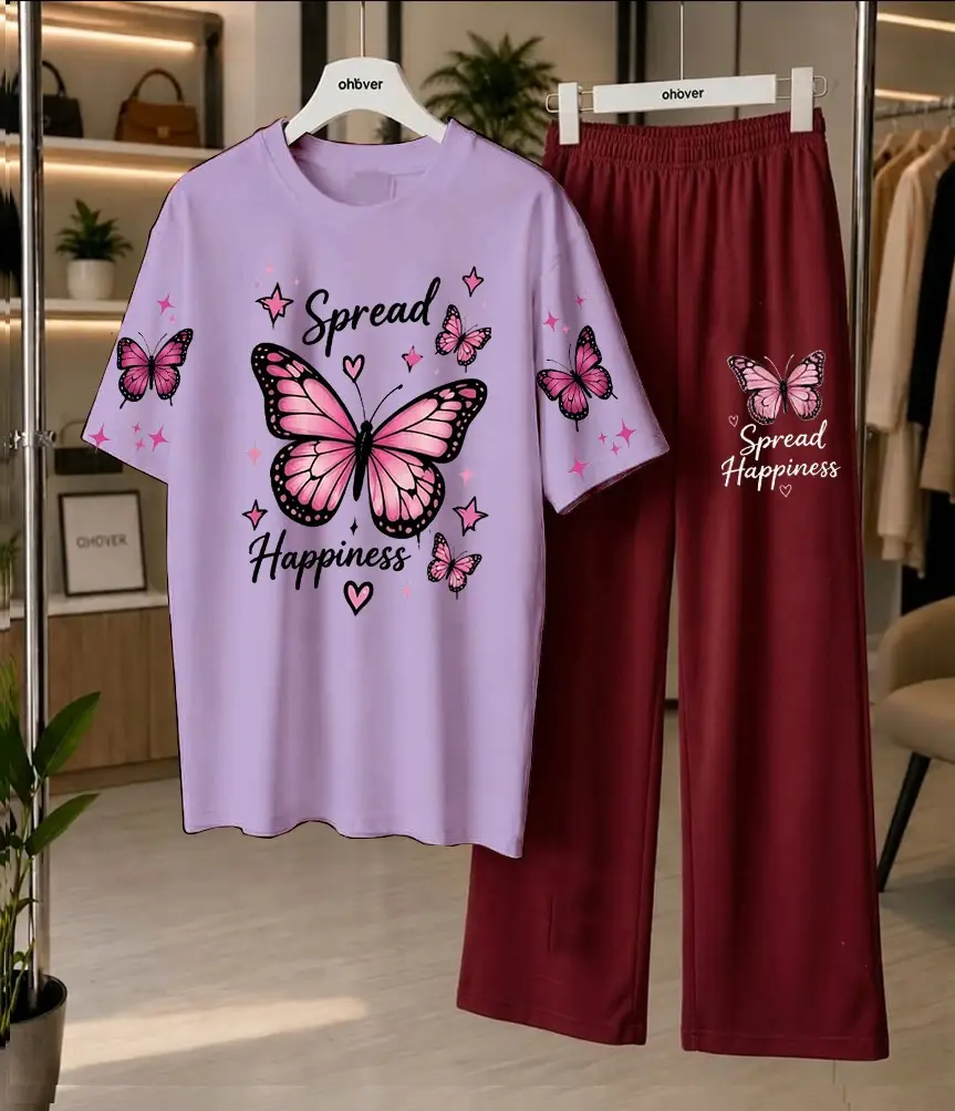 2 Pcs Women's Stitched Jersey Printed Night Suit