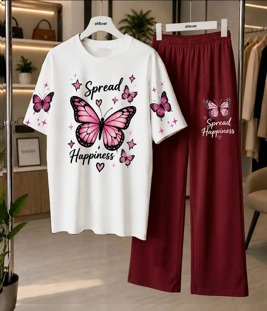2 Pcs Women's Stitched Jersey Printed Night Suit