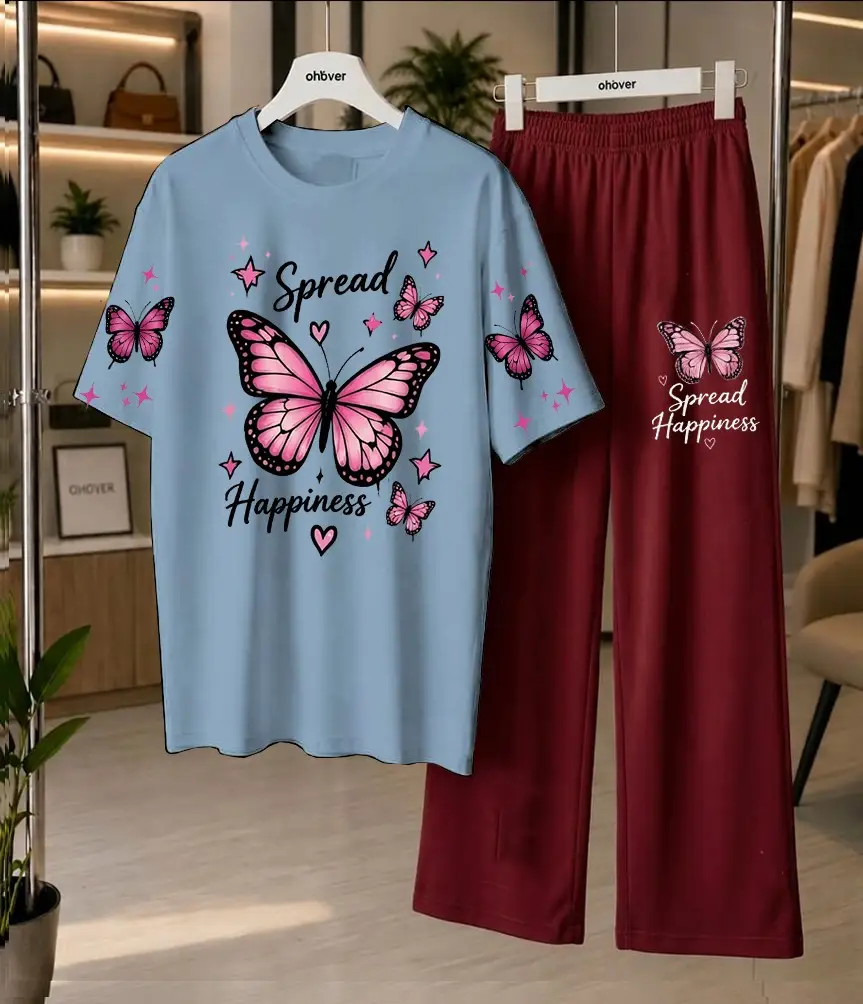 2 Pcs Women's Stitched Jersey Printed Night Suit
