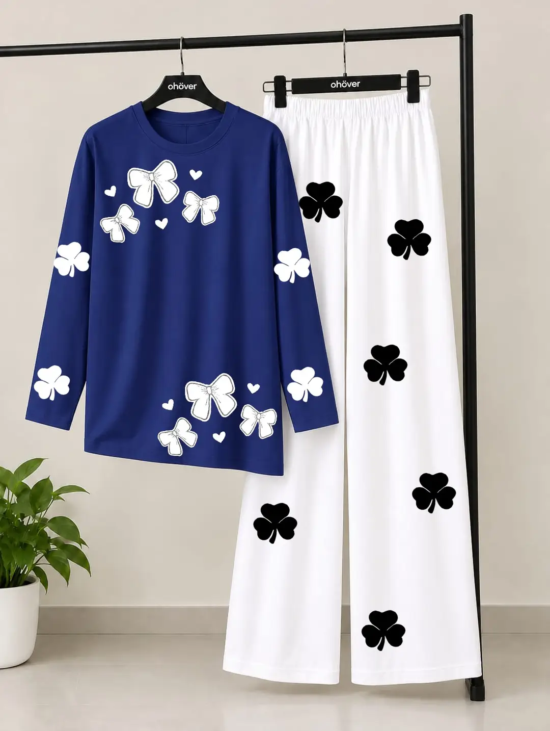 2 Pcs Women's Stitched Jersey Printed Night Suit