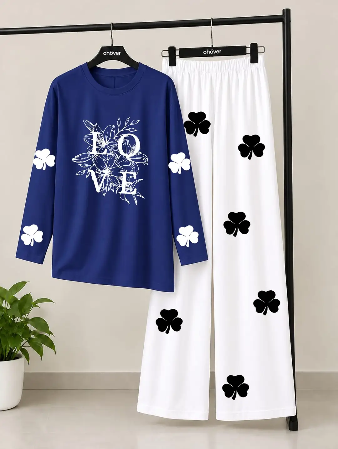2 Pcs Women's Stitched Jersey Printed Night Suit