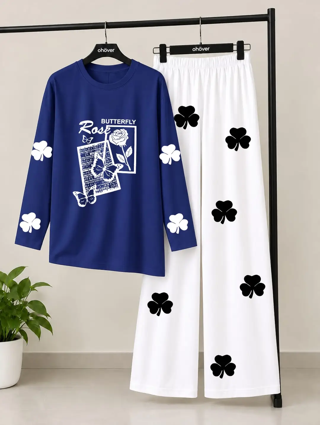 2 Pcs Women's Stitched Jersey Printed Night Suit
