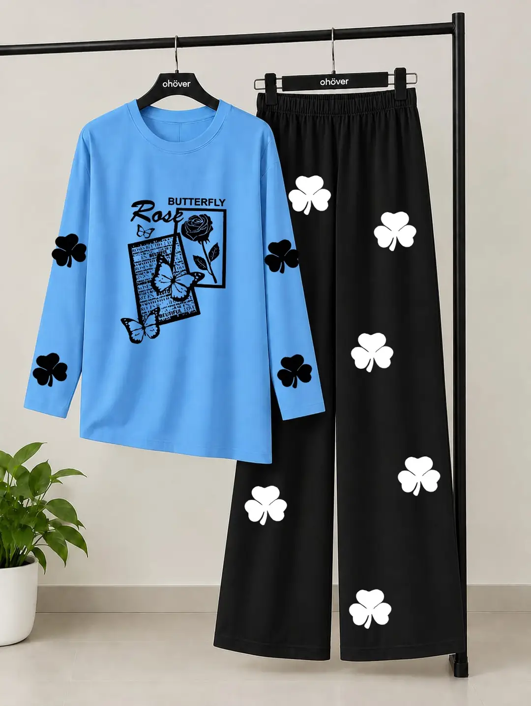 2 Pcs Women's Stitched Jersey Printed Night Suit