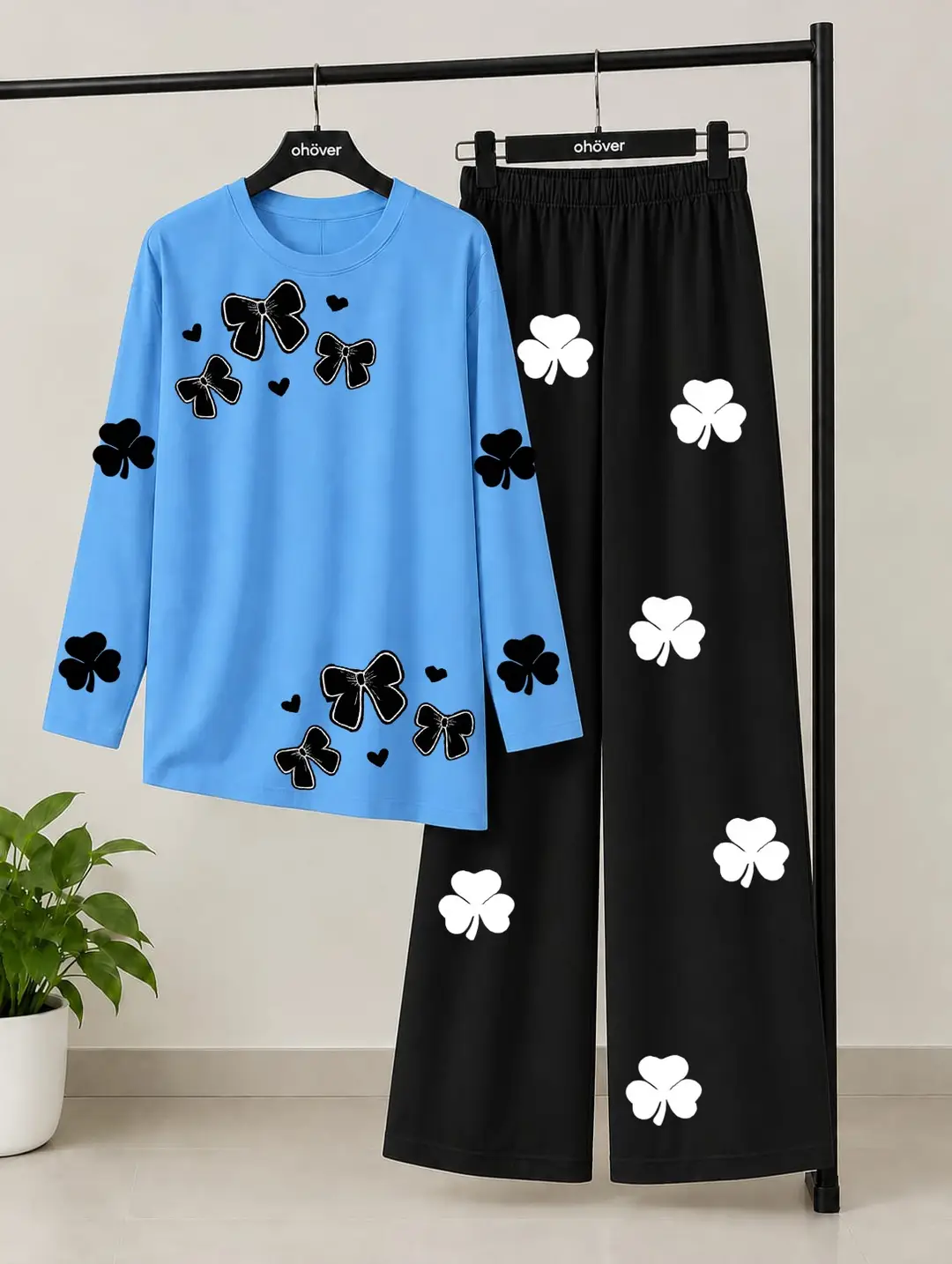 2 Pcs Women's Stitched Jersey Printed Night Suit