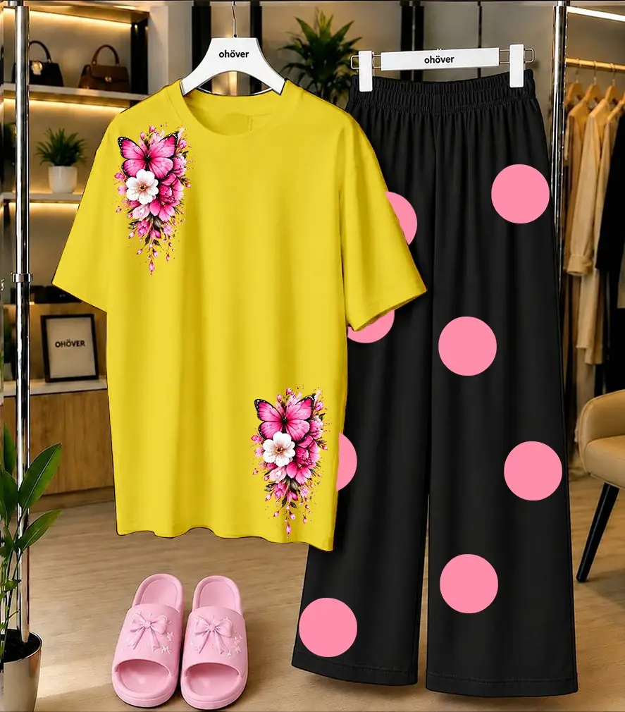2 Pcs Women's Stitched Cotton Jersey Printed Night Suit