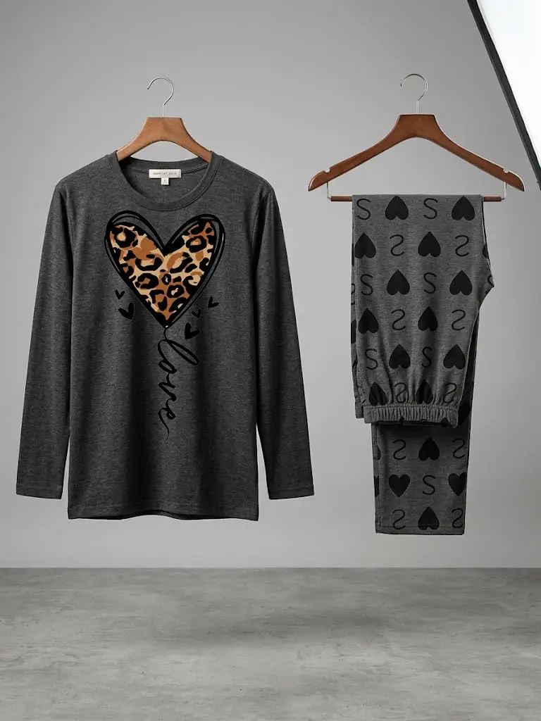 2 Pcs Women's Stitched Cotton Jersey Printed Night Suit