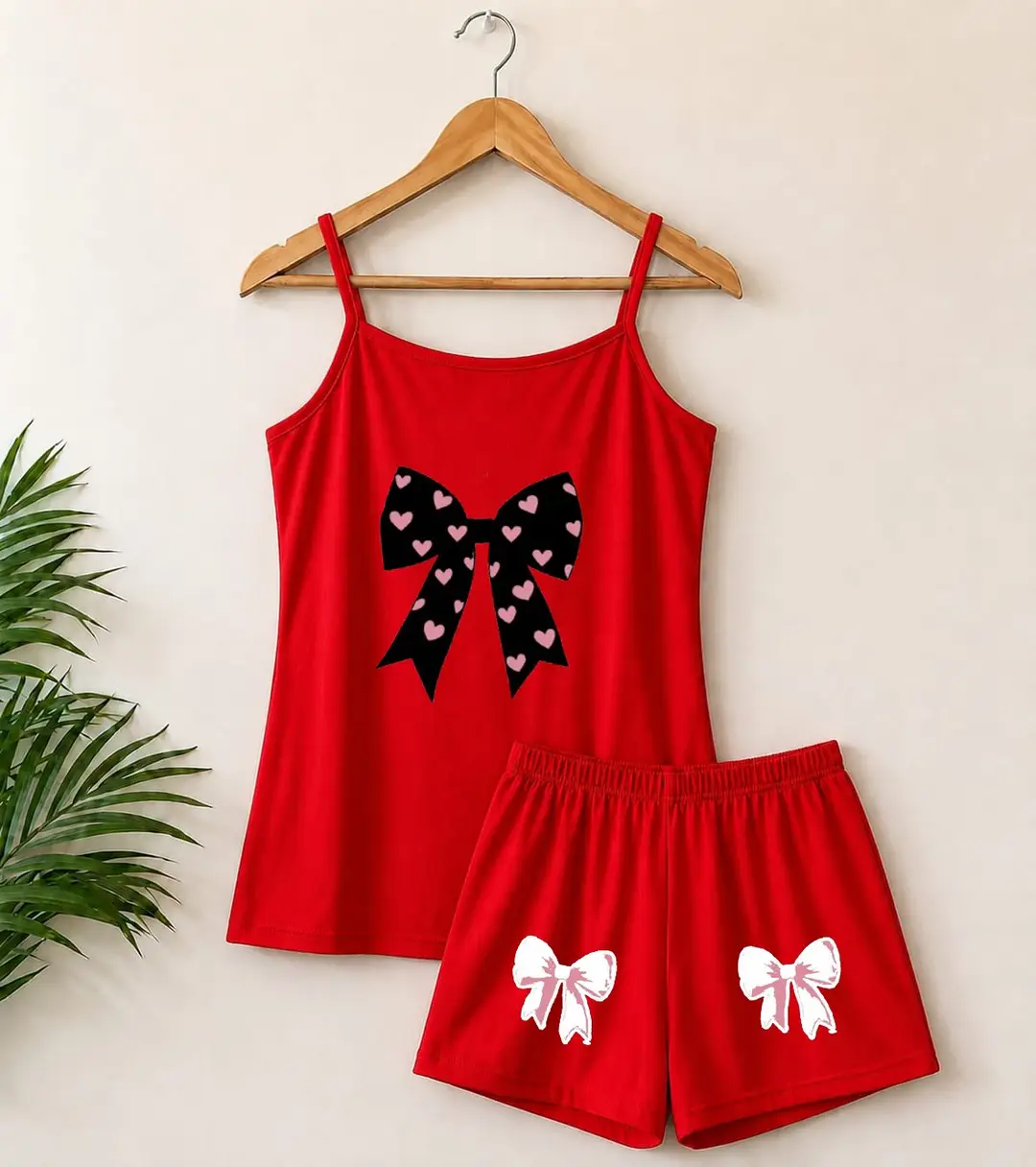 Cotton Jersey Printed Comfortable And Breathable Camisole Set