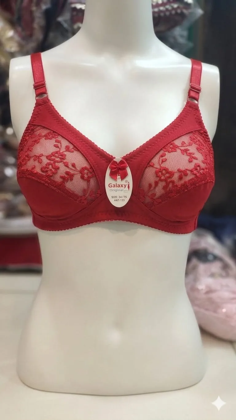 Cotton Embroidered Light Weight Bra Top