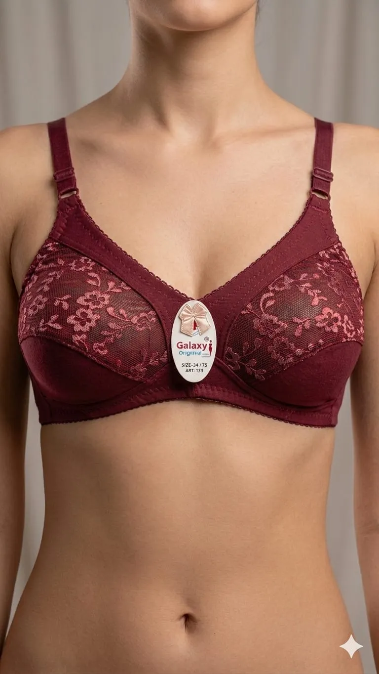 Cotton Embroidered Light Weight Bra Top