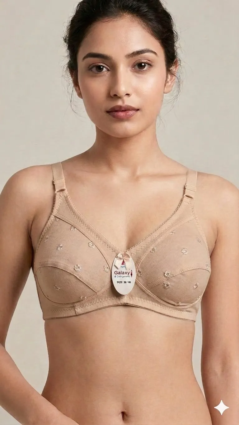 Cotton Embroidered Comfortable And Lightweight Bra Top