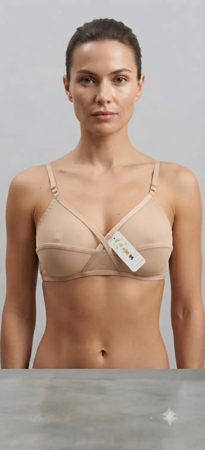 Net Plain Light Weight Bra Top