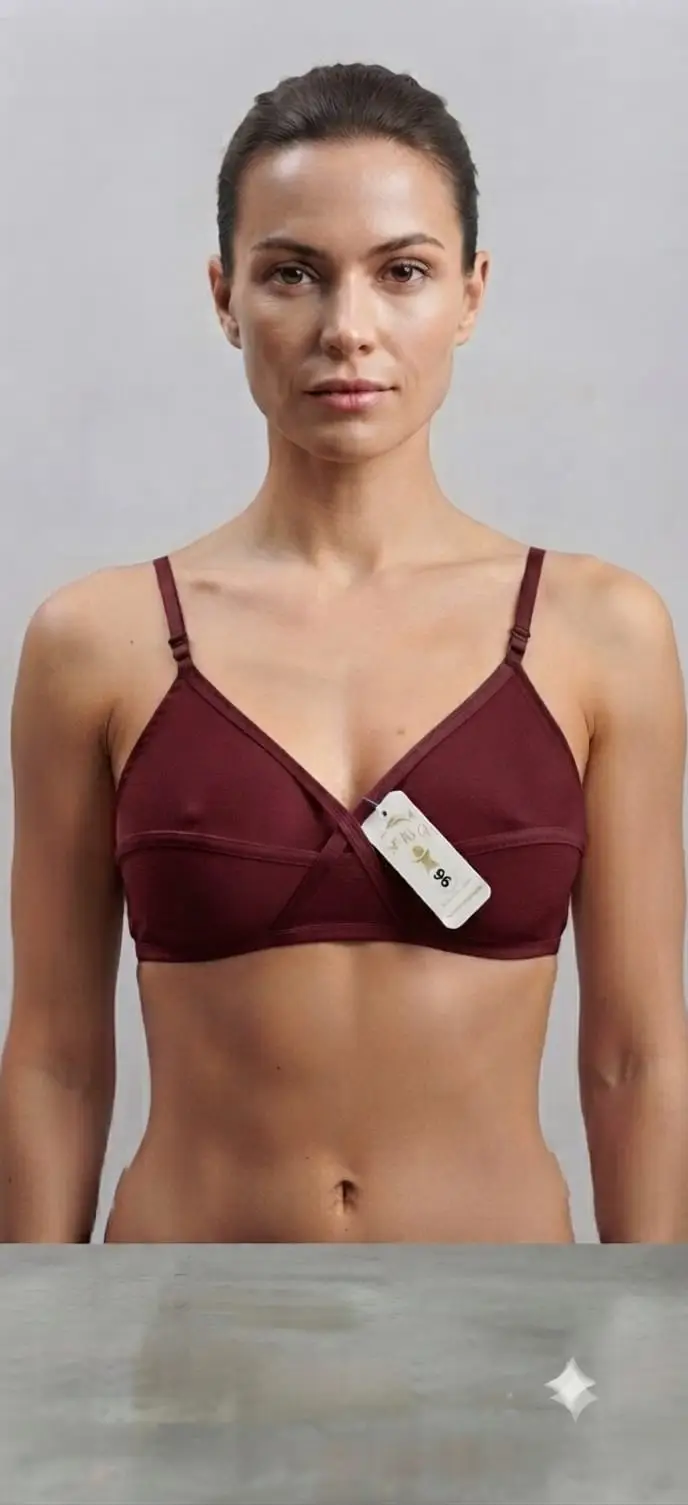 Net Plain Light Weight Bra Top