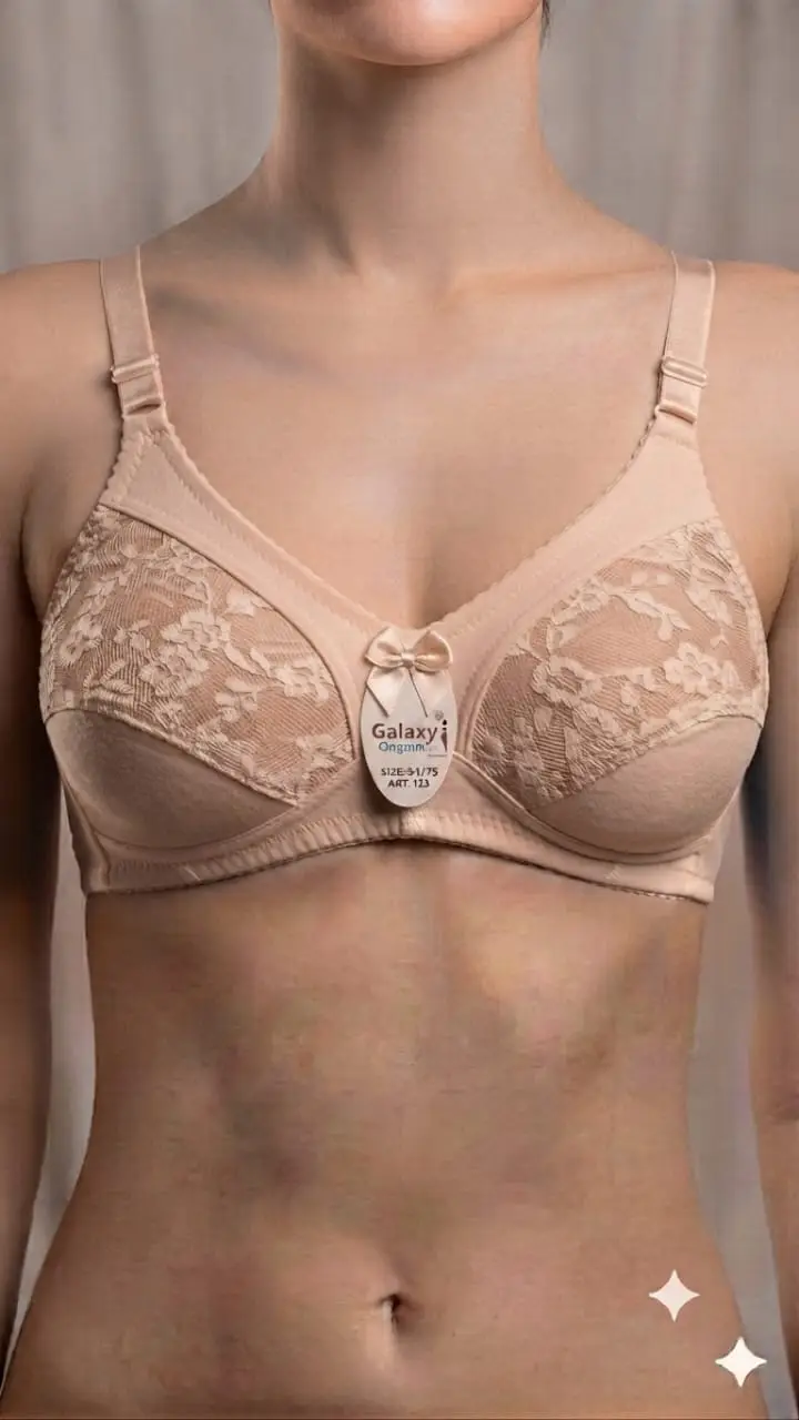 Cotton Embroidered Light Weight Bra Top