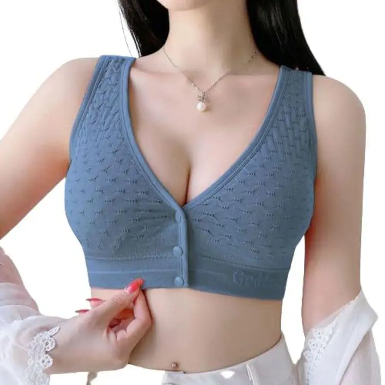 Jersey Chikan Embroidered Padded Bra Top