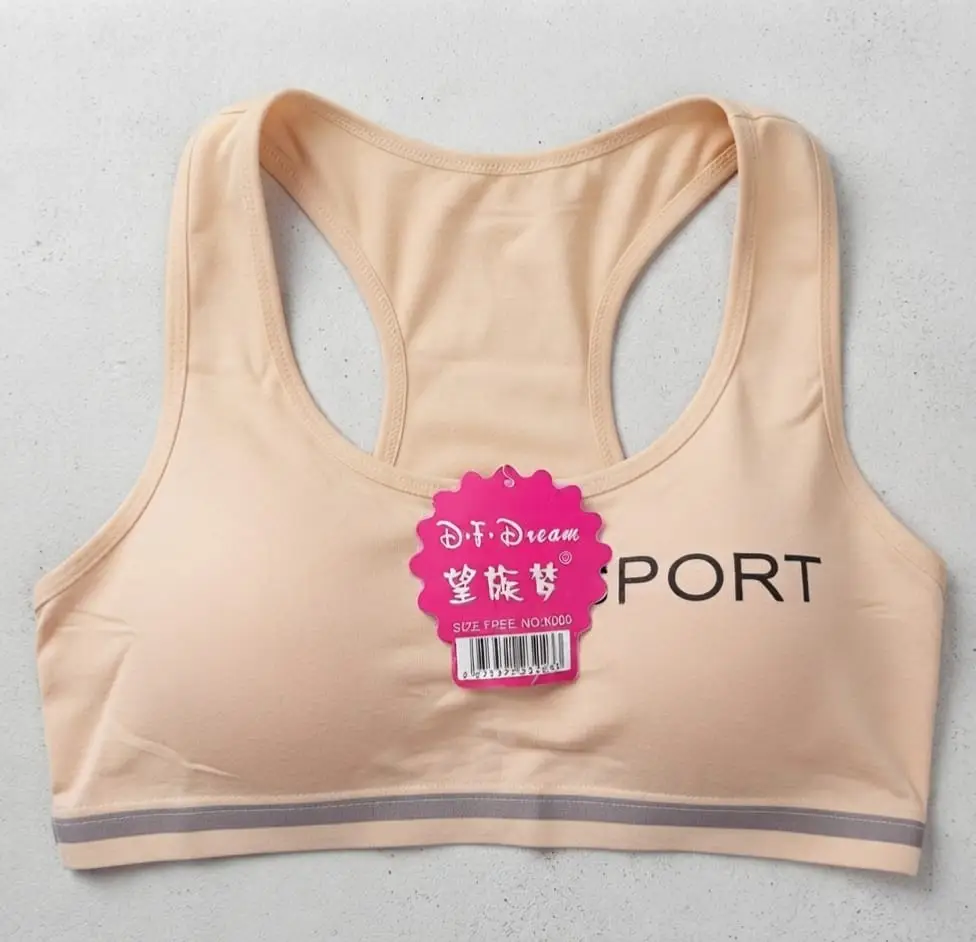 Jersey Plain Comfortable And Lightweight Sports Bra