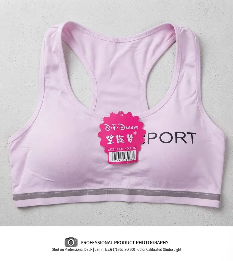 Jersey Plain Comfortable And Lightweight Sports Bra