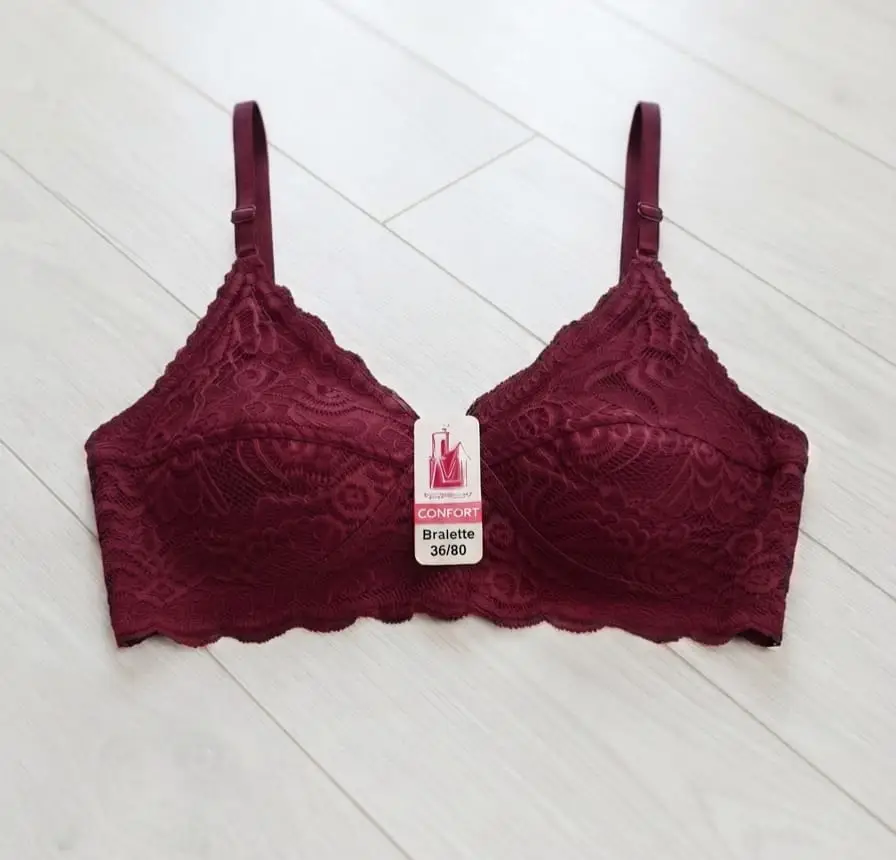 Jersey Chikan Embroidered Lightweight And Breathable Bra Top