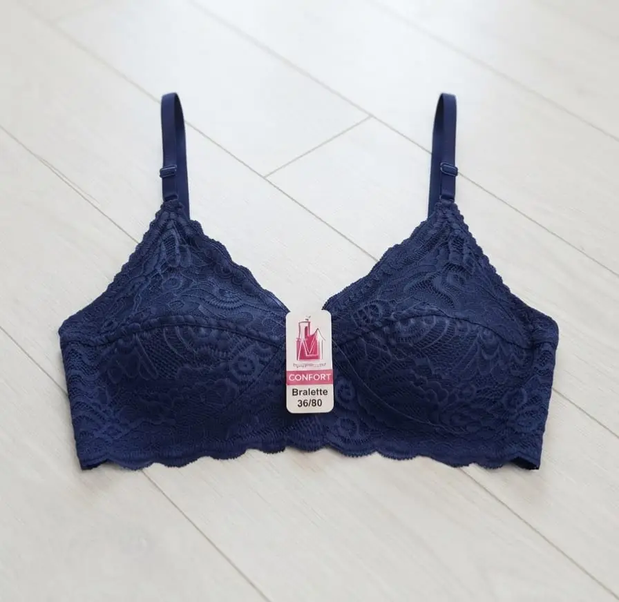 Jersey Chikan Embroidered Lightweight And Breathable Bra Top