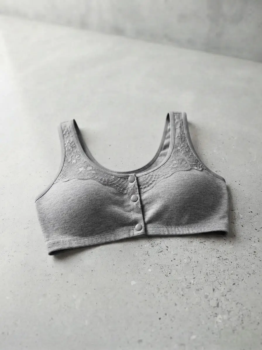 Jersey Embroidered Lightweight And Breathable Bra Top