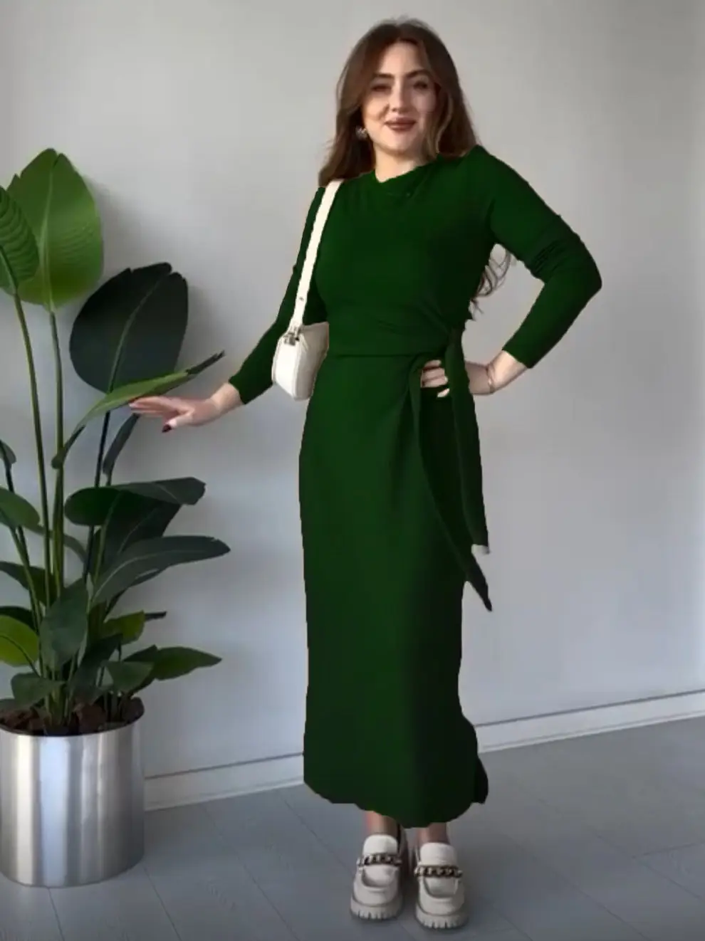 1 Pc Women's Stitched Jersey Plain Maxi