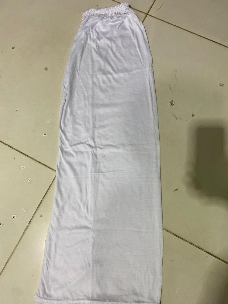 White Wide Leg Pants 38 Inches High Waist