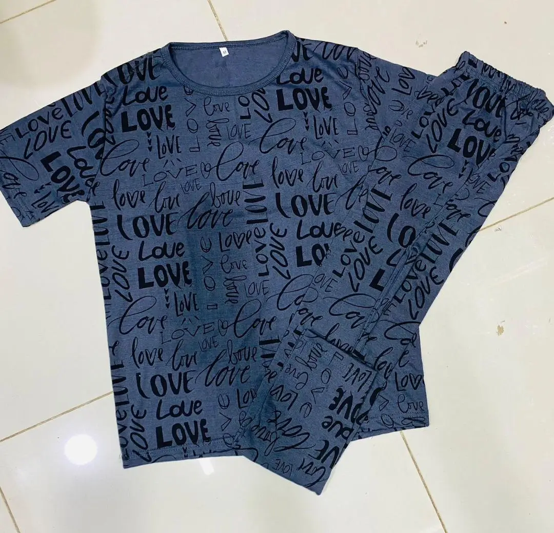 2 Pcs Women's Stitched Cotton Jersey Printed Night Suit