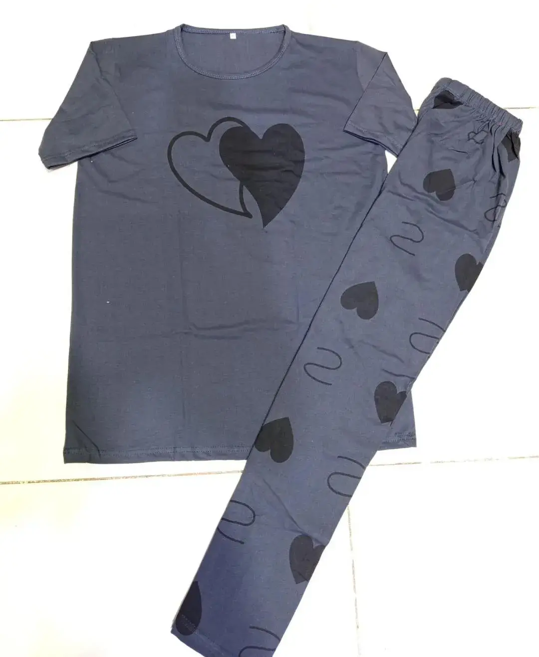 2 Pcs Women's Stitched Cotton Jersey Printed Night Suit