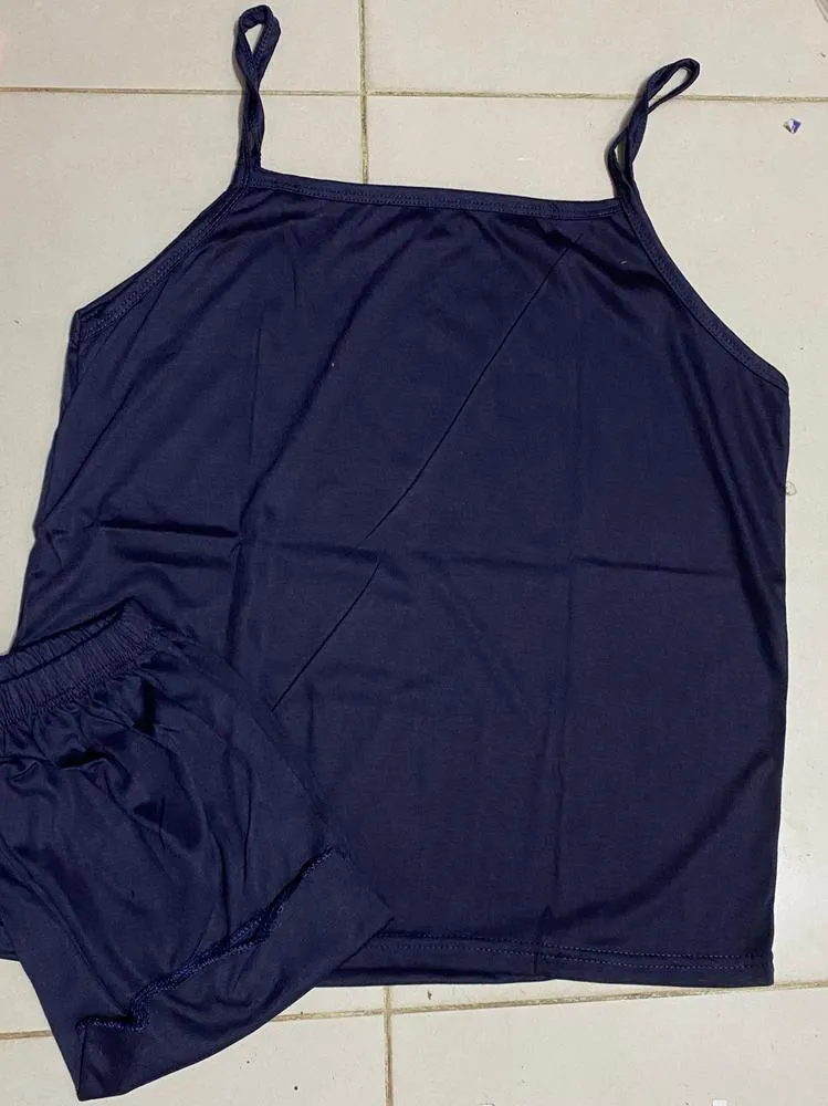 Cotton Jersey Plain Comfortable And Lightweight Camisole Set