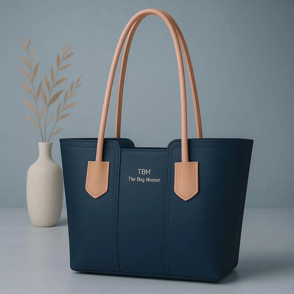 Women's Brown Leather Tote Bag - Durable & Stylish Daily Use