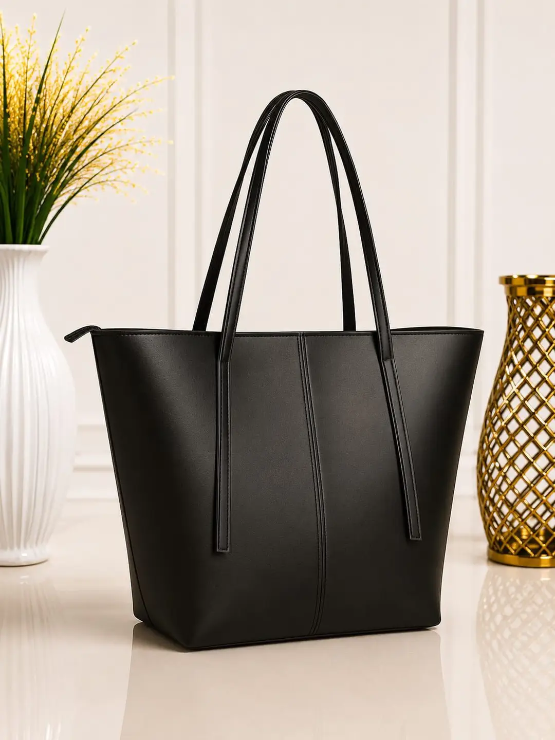Girl's Leather Plain Shoulder Bag