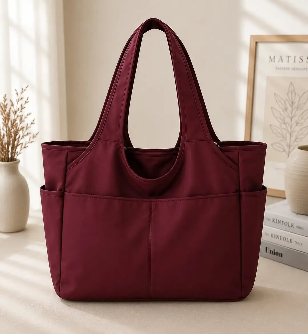 Women's PU Leather Plain Tote Bags
