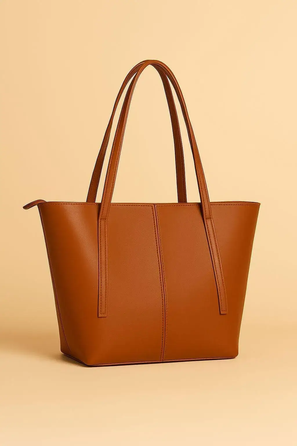 Girl's Rexine Plain Tote Bags