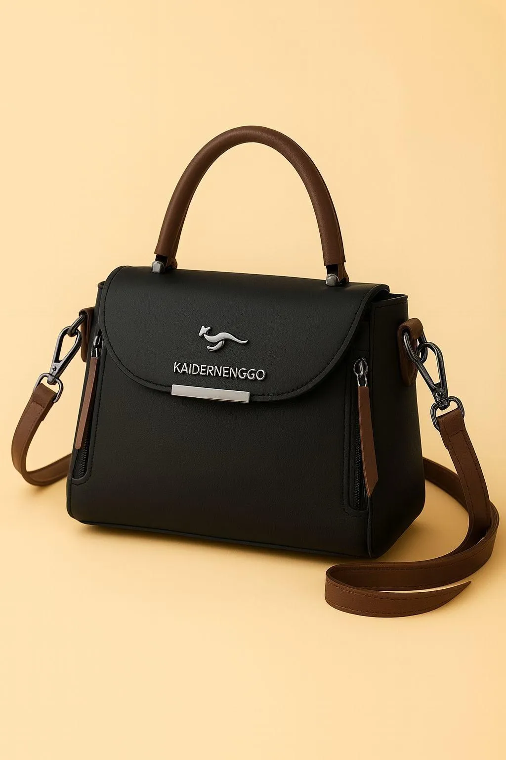 Maroon Leather Crossbody Bag for Women with Top Handle and Long Strap
