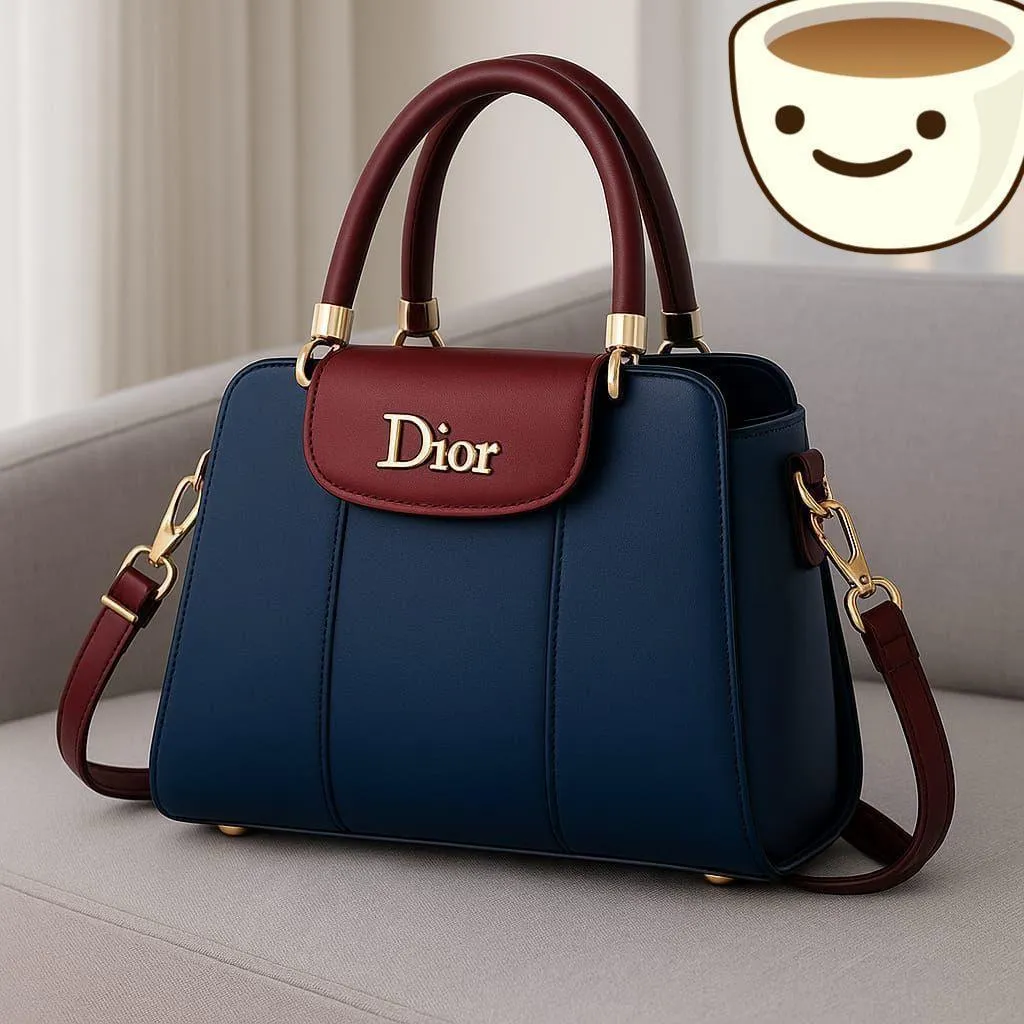 Women's Leather Shoulder Bag Black Blue Maroon Pink Beige 9x11"