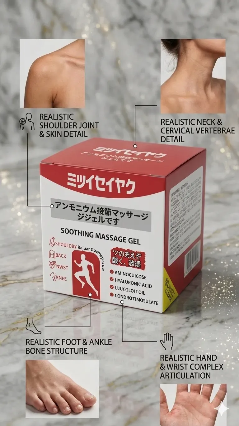 Japanese Premium Care Massage Cream for Shoulder Neck Knee Pain Relief
