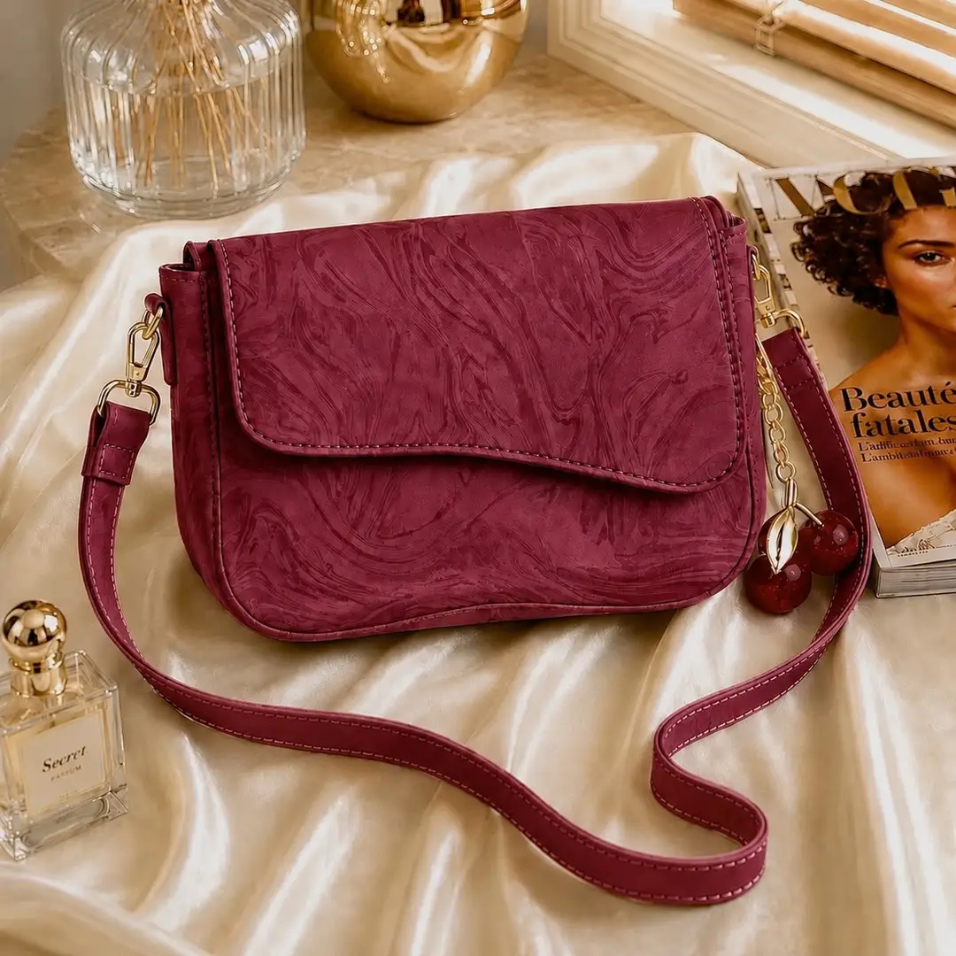 Girl's Leather Textured Hand Bag