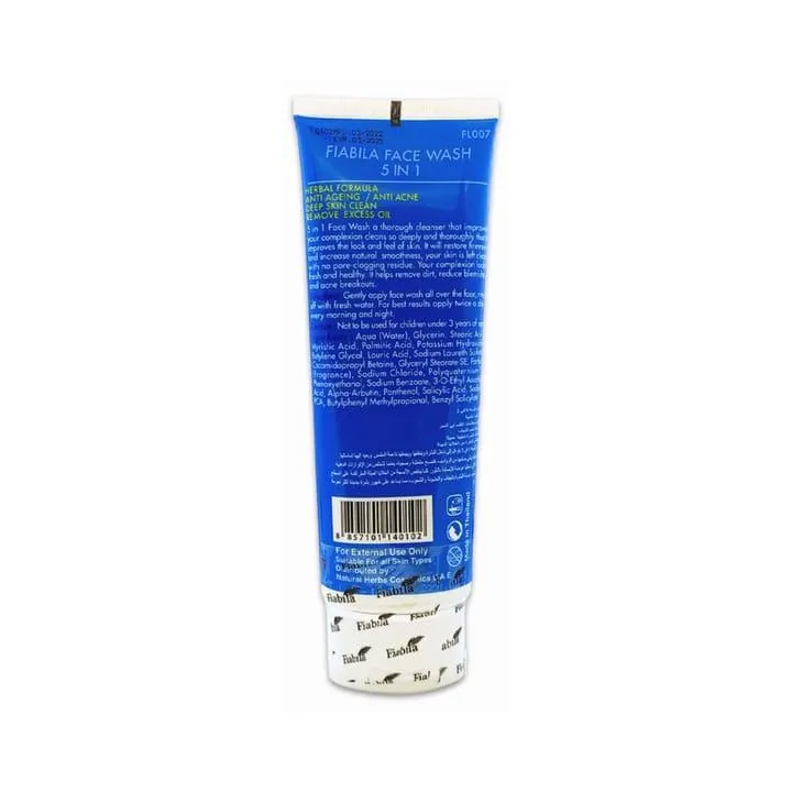 Fiabila 5-in-1 Anti-Aging Whitening Face Wash 100ml