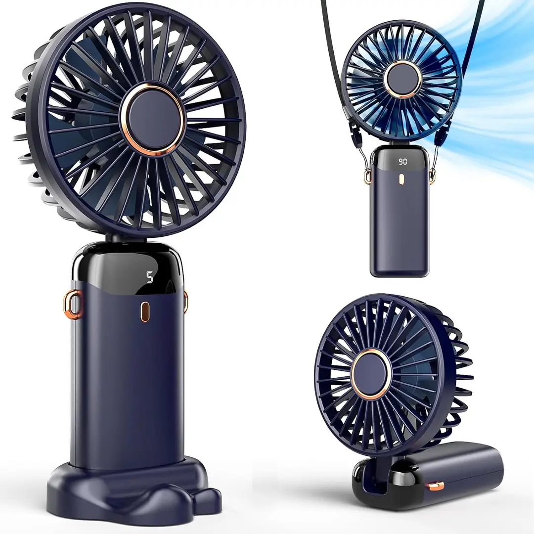 Rechargeable led digital mini Fan