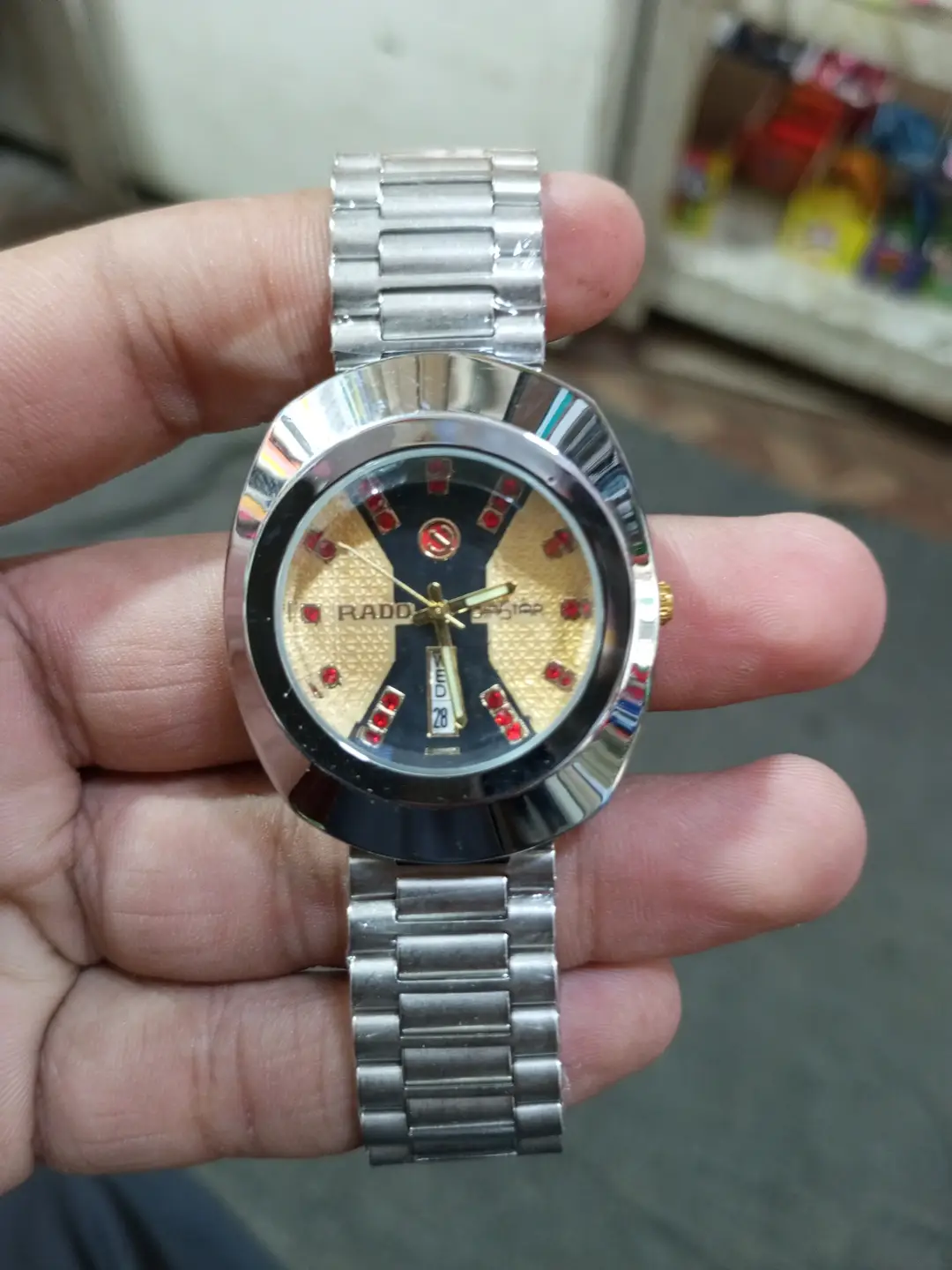 New stylish Rado silver colour watch