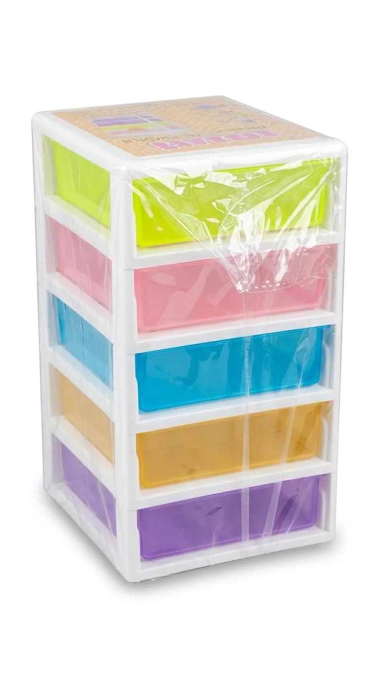 Colorful 5-Tier Jewelry Storage Drawer