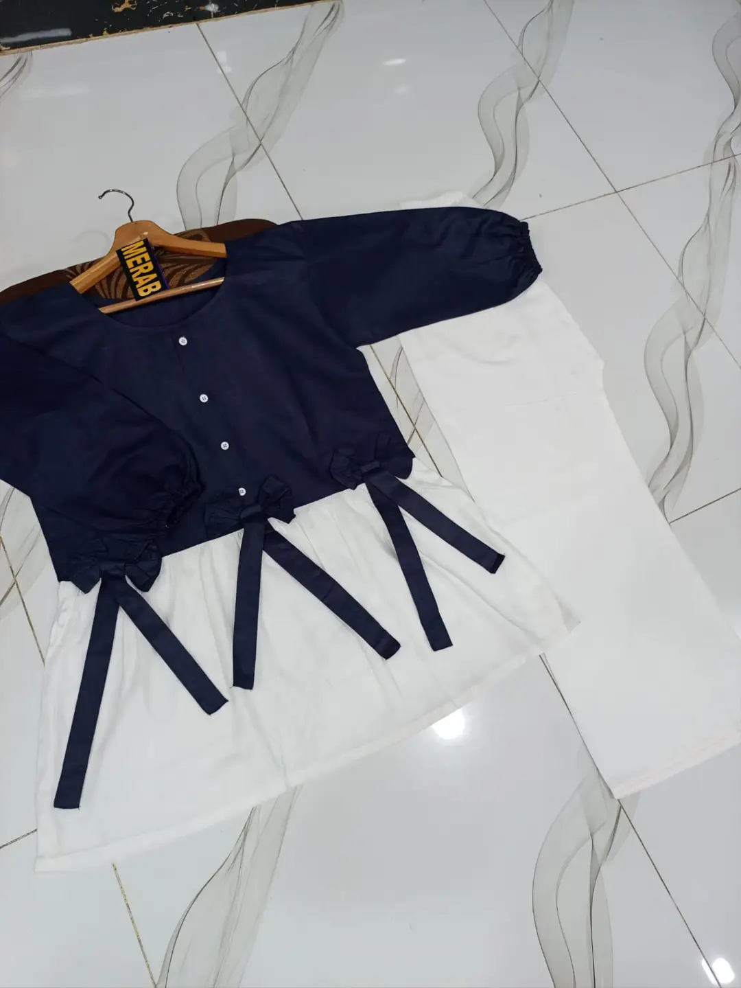 2 Pcs Women's Stitched Cotton Plain Shirt And Trouser