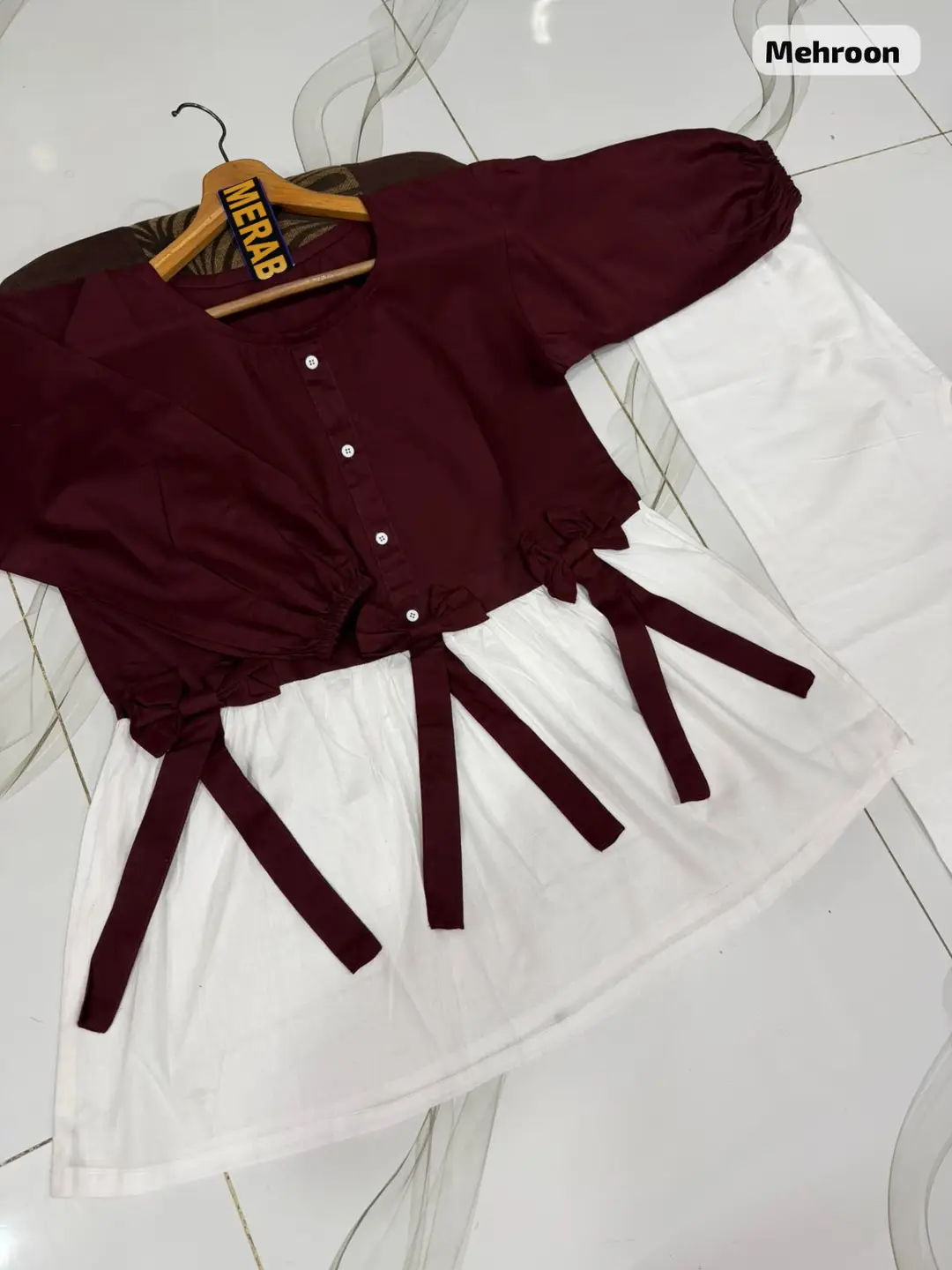 2 Pcs Women's Stitched Cotton Plain Shirt And Trouser