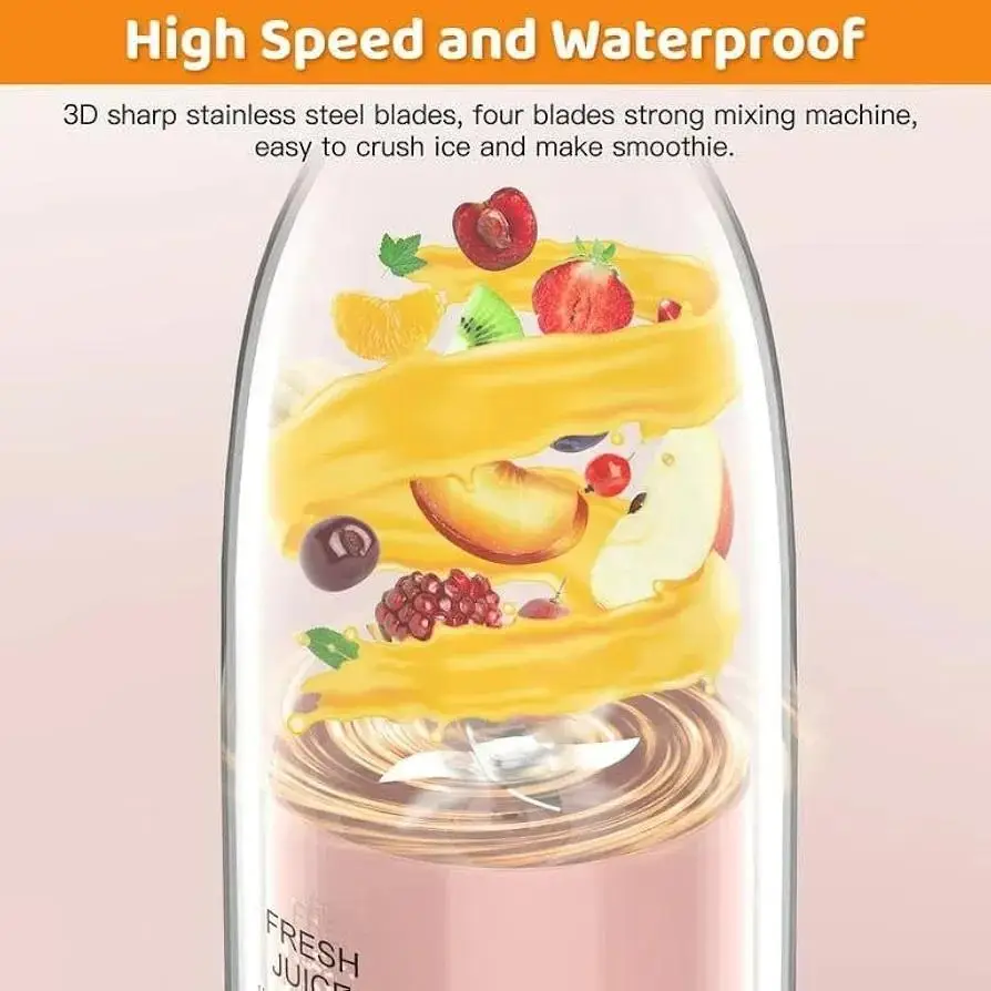 Rechargeable Juicer Blender for Home & Travel